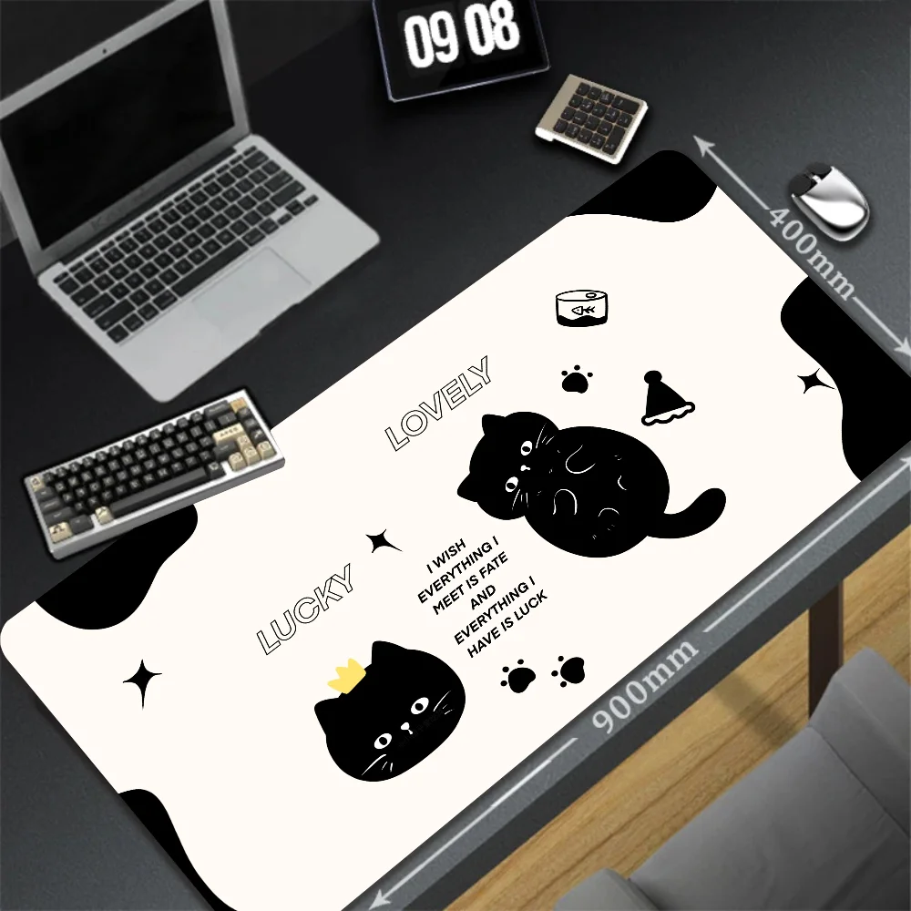 Anime Black Cat Mousepad XXL Office Computer Rubber Desk Mat 900x400mm Table Keyboard Big Mouse Pads Non-slip Deskpad Home Decor
Anime Black Cat Mousepad XXL Office Computer Rubber Desk Mat 900x400mm Table Keyboard Big Mouse Pads Non-slip Deskpad Home Decor
