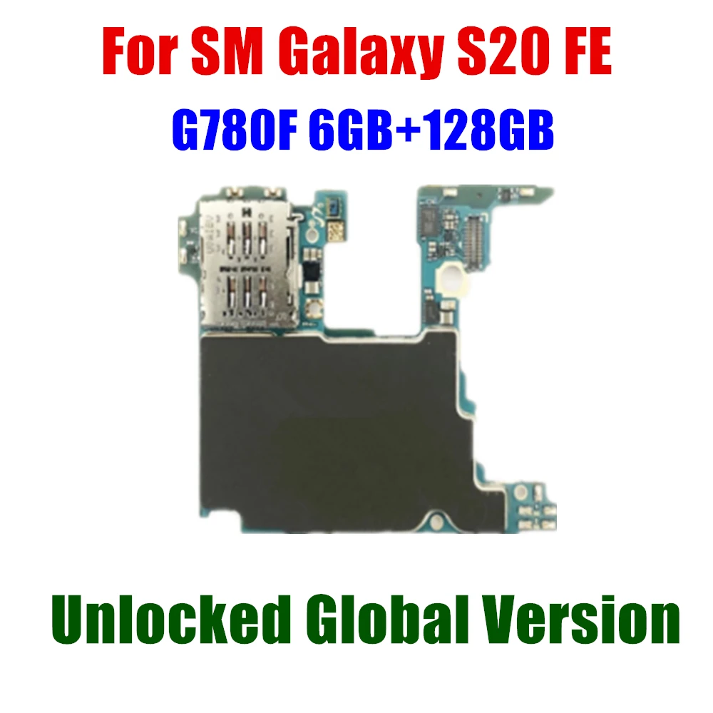 EU Version Original Logic Boards For Samsung Galaxy S20 FE G780F 6GB RAM 128GB ROM Motherboard Unlocked Full Chips Installed OS
EU Version Original Logic Boards For Samsung Galaxy S20 FE G780F 6GB RAM 128GB ROM Motherboard Unlocked Full Chips Installed OS