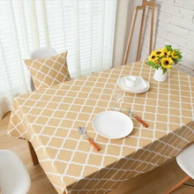 Cotton Linen Tablecloths, Waterproof Table Covers Rhombus Geometry Yellow Dining Table Coffee Table Deco
Cotton Linen Tablecloths, Waterproof Table Covers Rhombus Geometry Yellow Dining Table Coffee Table Deco