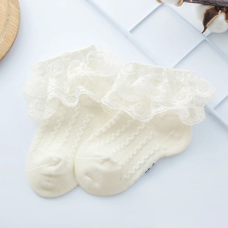 Spring Summer Thin Cotton with Lace Ruffles Socks Korean Cute Princess Stitch White Floor Socks for Girls Baby Newborn Kids
Spring Summer Thin Cotton with Lace Ruffles Socks Korean Cute Princess Stitch White Floor Socks for Girls Baby Newborn Kids