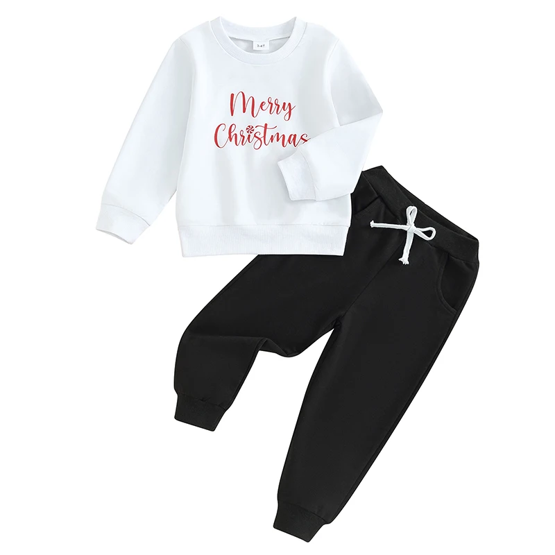 3-7T Kid Boy Outfit Baby Clothing Cute Letter Print Long Sleeve Sweatshirt Tops and Pants Set Newborn Infant Clothes
3-7T Kid Boy Outfit Baby Clothing Cute Letter Print Long Sleeve Sweatshirt Tops and Pants Set Newborn Infant Clothes