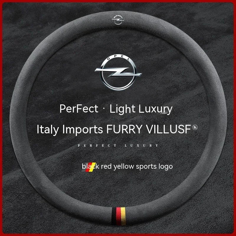 Suede Cow Leather Car Steering Wheel Cover Non-slip Ventilate For Opel OPCline ASTRA CORSA INSIGNIA MOKKA VECTRA GTC Accessories
Suede Cow Leather Car Steering Wheel Cover Non-slip Ventilate For Opel OPCline ASTRA CORSA INSIGNIA MOKKA VECTRA GTC Accessories