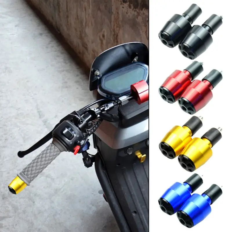 

Handle Bar Ends Grips Handlebar End Caps Non Slip Aluminum Alloy Handlebar Ends Caps Handlebar End Cap Plugs For Motorbike