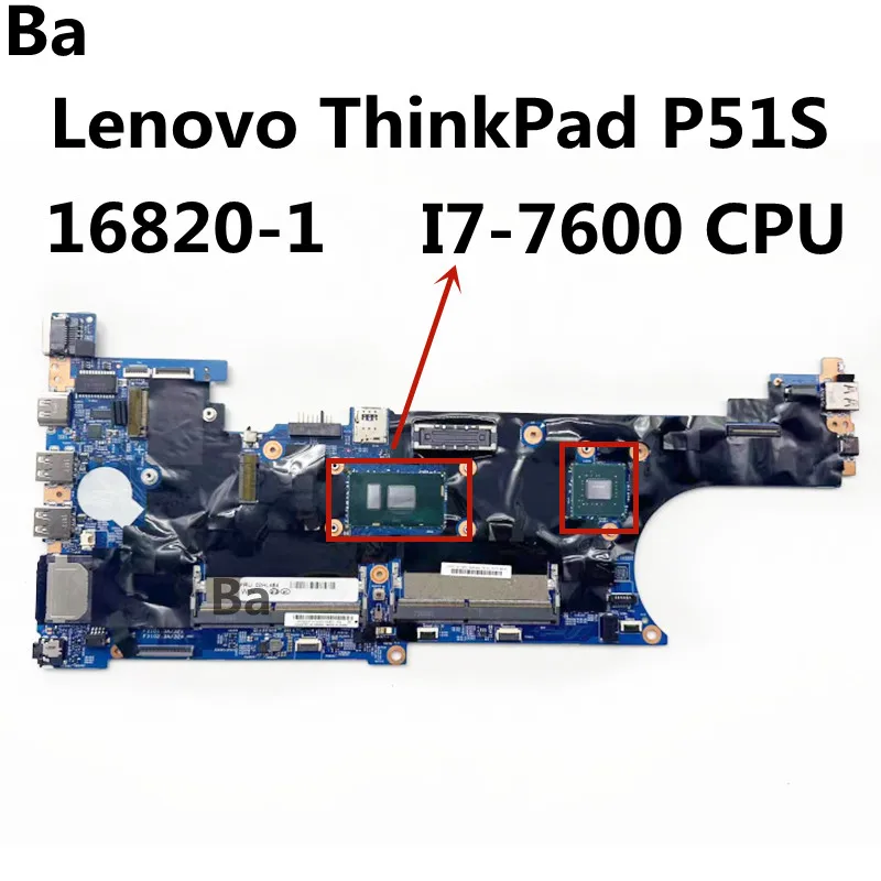 Материнская плата для ноутбука Lenovo Thinkpad P51s, материнская плата 16820-1 со стандартным ЦПУ, рабочая плата 100%
Материнская плата для ноутбука Lenovo Thinkpad P51s, материнская плата 16820-1 со стандартным ЦПУ, рабочая плата 100%