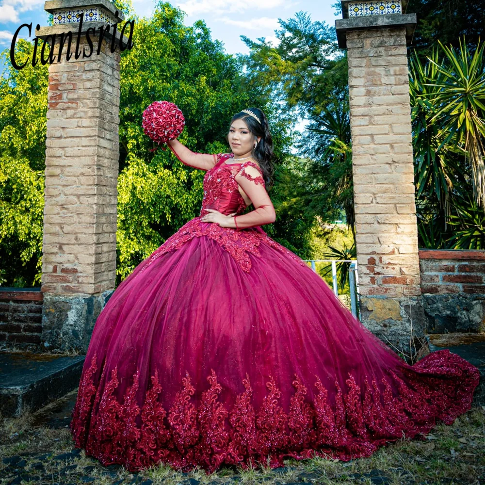 Red Off The Shoulder Quinceanera Dresses Ball Gown Sleeveless Floral Appliques Lace Handmade Flowers Sweet 15 Party Wear
Red Off The Shoulder Quinceanera Dresses Ball Gown Sleeveless Floral Appliques Lace Handmade Flowers Sweet 15 Party Wear