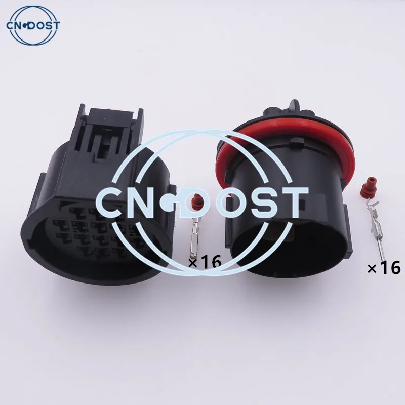 1 Set 16 Pin Head Lamps Automobile Waterproof Car Headlight Light Wiring Connector For Land Rover 7283-3445-30 7282-3445-30
1 Set 16 Pin Head Lamps Automobile Waterproof Car Headlight Light Wiring Connector For Land Rover 7283-3445-30 7282-3445-30