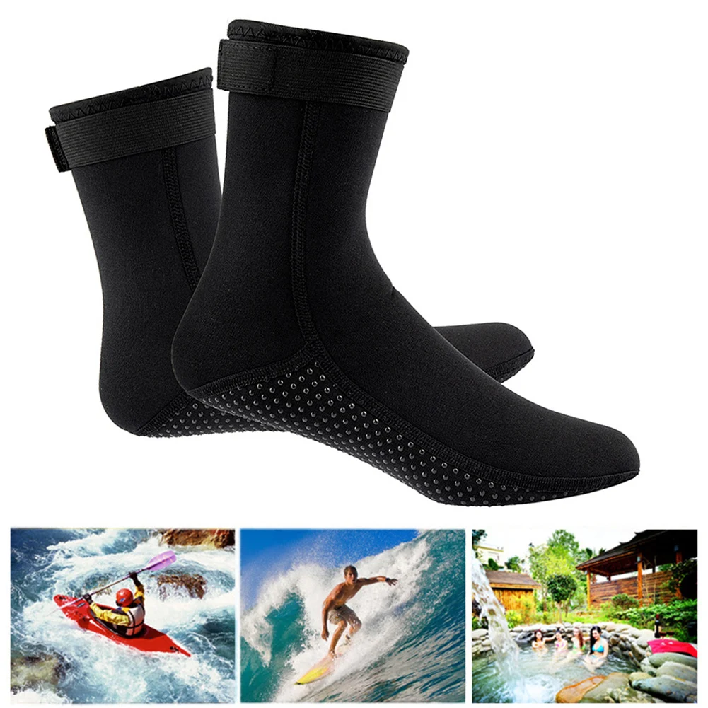 

3mm Neoprene Diving Socks Wetsuit Shoes Non-slip Adult Warm Patchwork Elasticity Diving Surfing Boots For Swimming Snorkeling