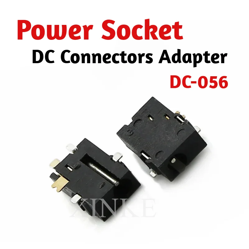 

10PCS Female Connector Soldering ROHS DC-056 DC Power Socket DC056 2.5-0.7 MM 2.5X0.7MM SMD SMT 5PINS Tablet Power Sockets