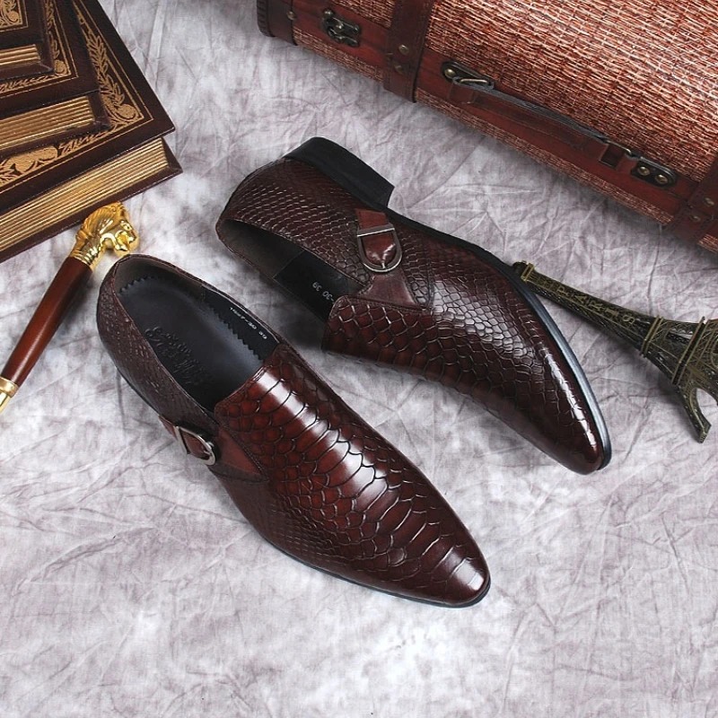 Italian Mens Business Loafers Luxury Genuine Leather Brand Handmade Comfortable Crocodile Pattern Man Wedding Social Dress Shoes
Italian Mens Business Loafers Luxury Genuine Leather Brand Handmade Comfortable Crocodile Pattern Man Wedding Social Dress Shoes