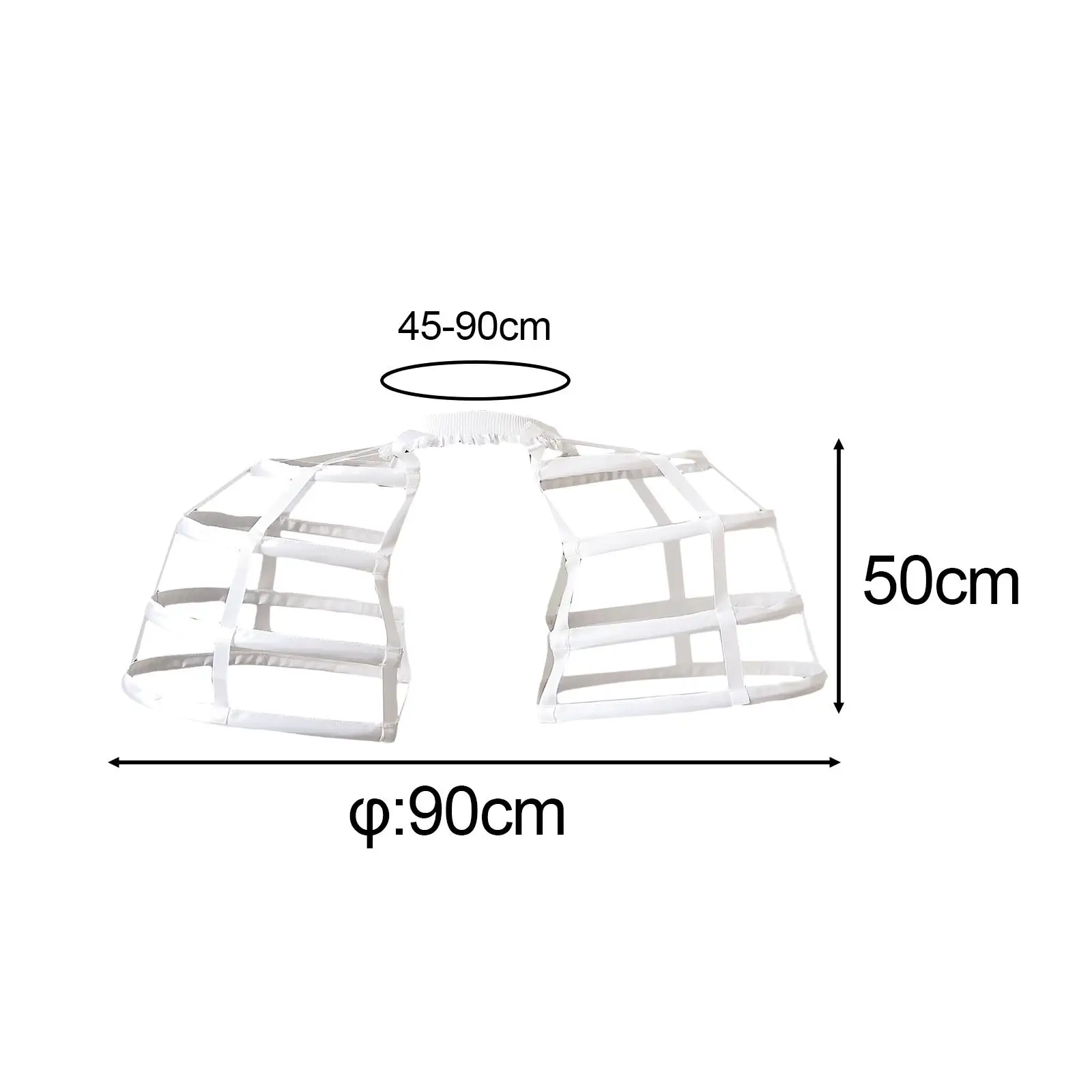 Crinoline Underskirt Pannier Cage Hoop Skirt Bilateral Petticoat Girls Adjustable Hoops Pannier Petticoat for Prom Wedding
Crinoline Underskirt Pannier Cage Hoop Skirt Bilateral Petticoat Girls Adjustable Hoops Pannier Petticoat for Prom Wedding