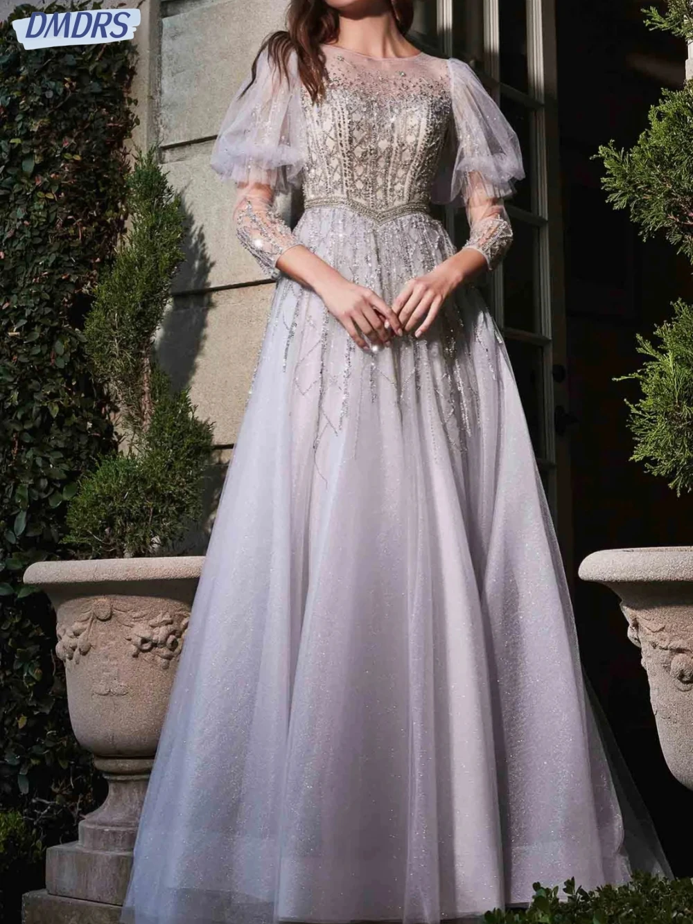 Princess O-neck Evening Dresses Romantic Birthday A-line Dress For Bride Graceful Floor-length Bridal Gown Vestido De Novia
Princess O-neck Evening Dresses Romantic Birthday A-line Dress For Bride Graceful Floor-length Bridal Gown Vestido De Novia