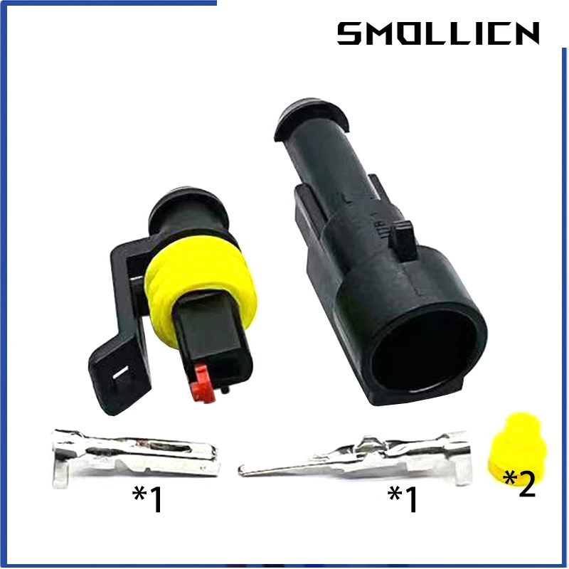 2/5/10/20 Sets 1 Pin 282079-1 282103-1 AMP Automotive Waterproof Connector Male Female Plug Kit For Lens HID Xenon Lamp Plug
2/5/10/20 Sets 1 Pin 282079-1 282103-1 AMP Automotive Waterproof Connector Male Female Plug Kit For Lens HID Xenon Lamp Plug