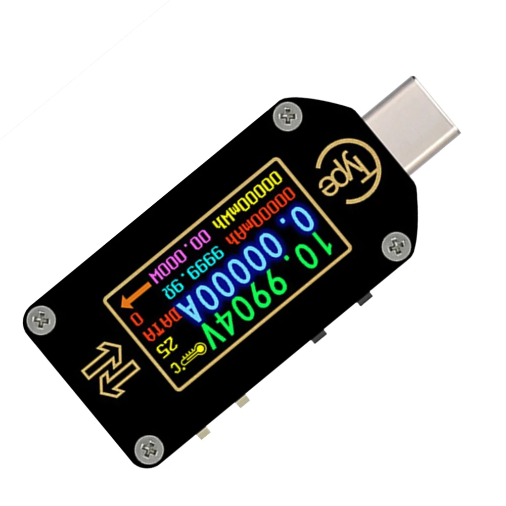 Detectors TC66 Type-C Trigger USB Voltmeter Ammeter 2 Way Meter Multimeter Tester Analysis Tester Digital Voltmeter Ammeter
Detectors TC66 Type-C Trigger USB Voltmeter Ammeter 2 Way Meter Multimeter Tester Analysis Tester Digital Voltmeter Ammeter