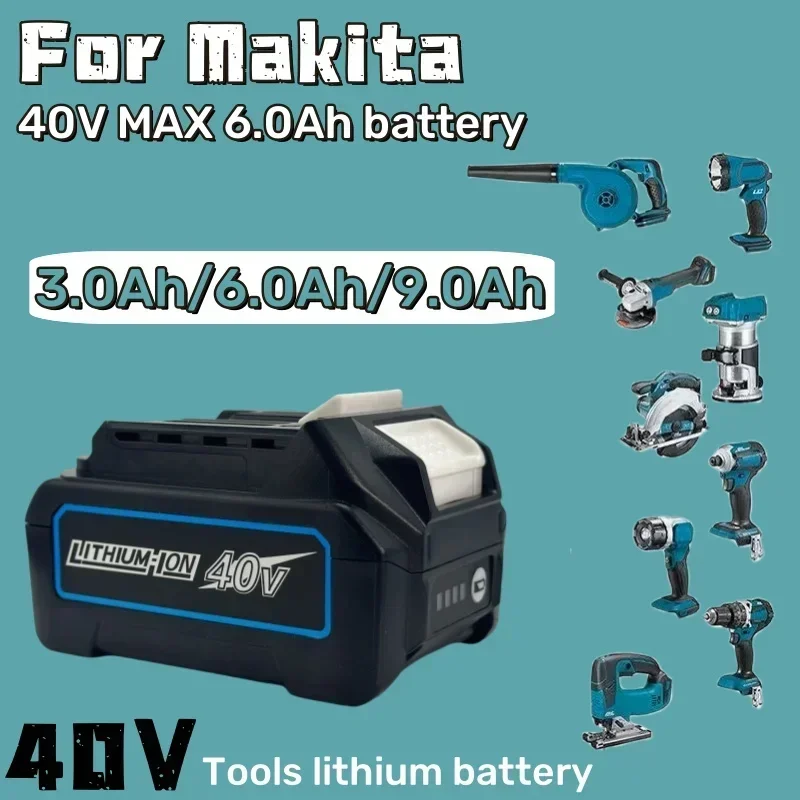 For Makita 40V Battery 6.0Ah Li-ion Battery For XGT 40V BL4025 BL4040 BL4020 BL4050 BL4060 BL4050B Electric Drill Screwdriver
For Makita 40V Battery 6.0Ah Li-ion Battery For XGT 40V BL4025 BL4040 BL4020 BL4050 BL4060 BL4050B Electric Drill Screwdriver