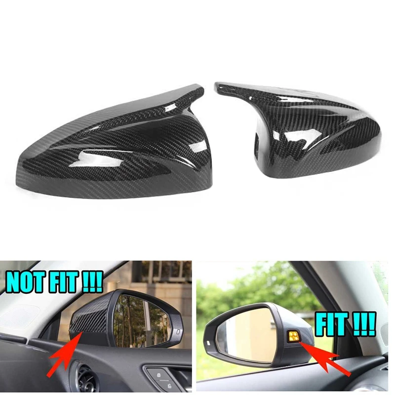 

Car Side Rearview Mirror Cap Cover Rear View Mirror Direct Replace For- A3 8V S3 RS3 2014-2020 With Lane Assist Hole