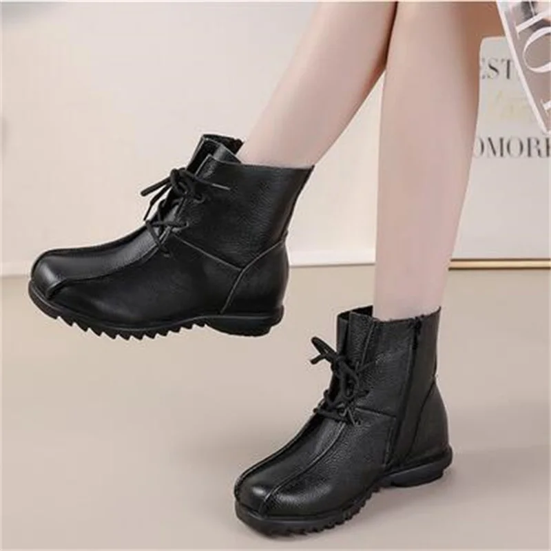 ZXRYXGS Lace-up Genuine Leather Single Boot Flat Non-slip Ankle Boots 2023 New Classic Retro Women Boot Winter Boots Roman Shoes
ZXRYXGS Lace-up Genuine Leather Single Boot Flat Non-slip Ankle Boots 2023 New Classic Retro Women Boot Winter Boots Roman Shoes