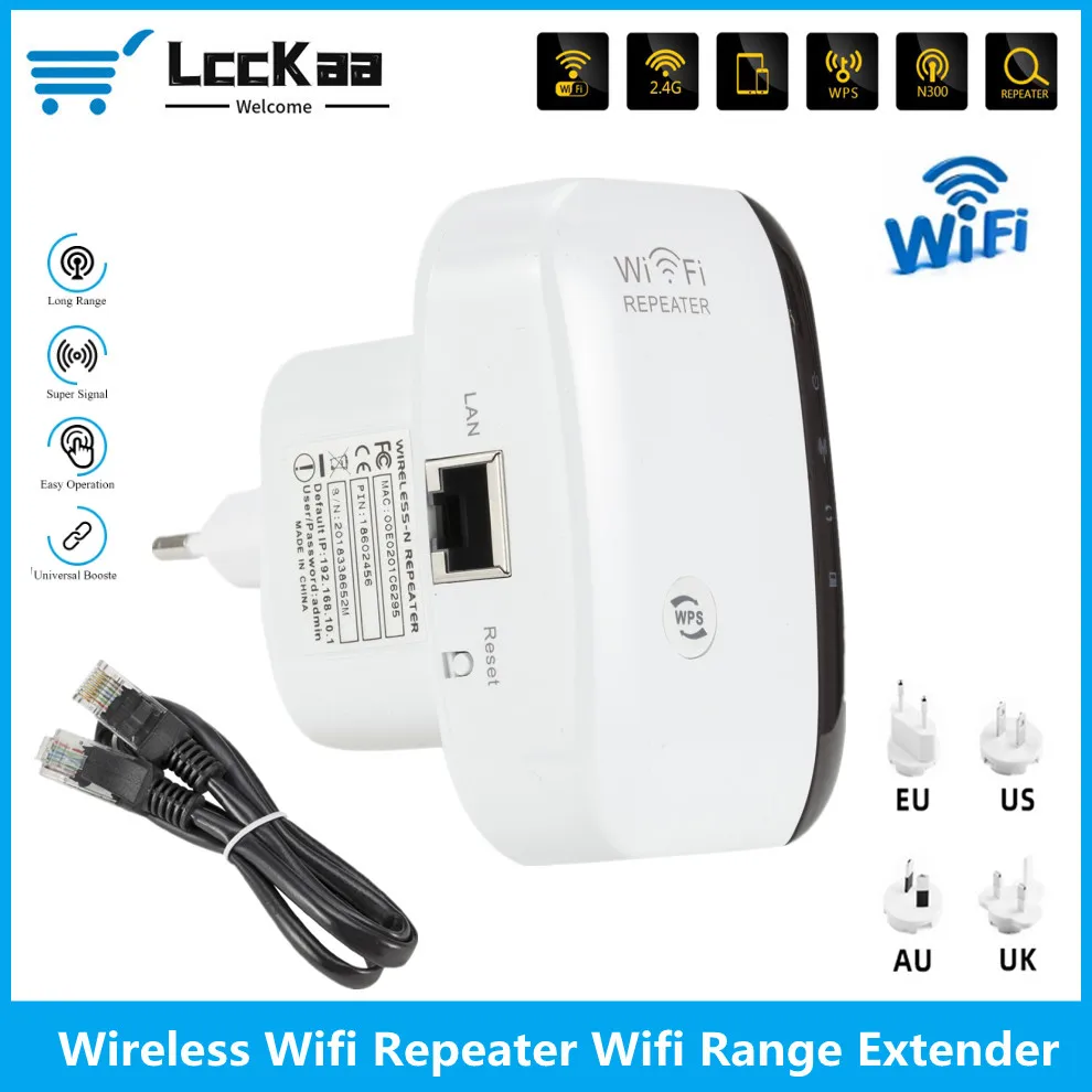 

Wireless Wifi Repeater 300Mbps Network Wifi Extender Long Range Signal Amplifier Internet Antenna Signal Booster Access Point