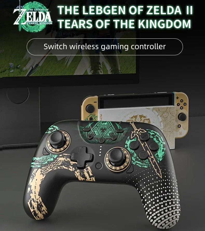 Aolion Gamepads Wireless Bluetooth Connection with 2.4G Receiver Kingdom Limited Edition for Switch Game Console
Aolion Gamepads Wireless Bluetooth Connection with 2.4G Receiver Kingdom Limited Edition for Switch Game Console