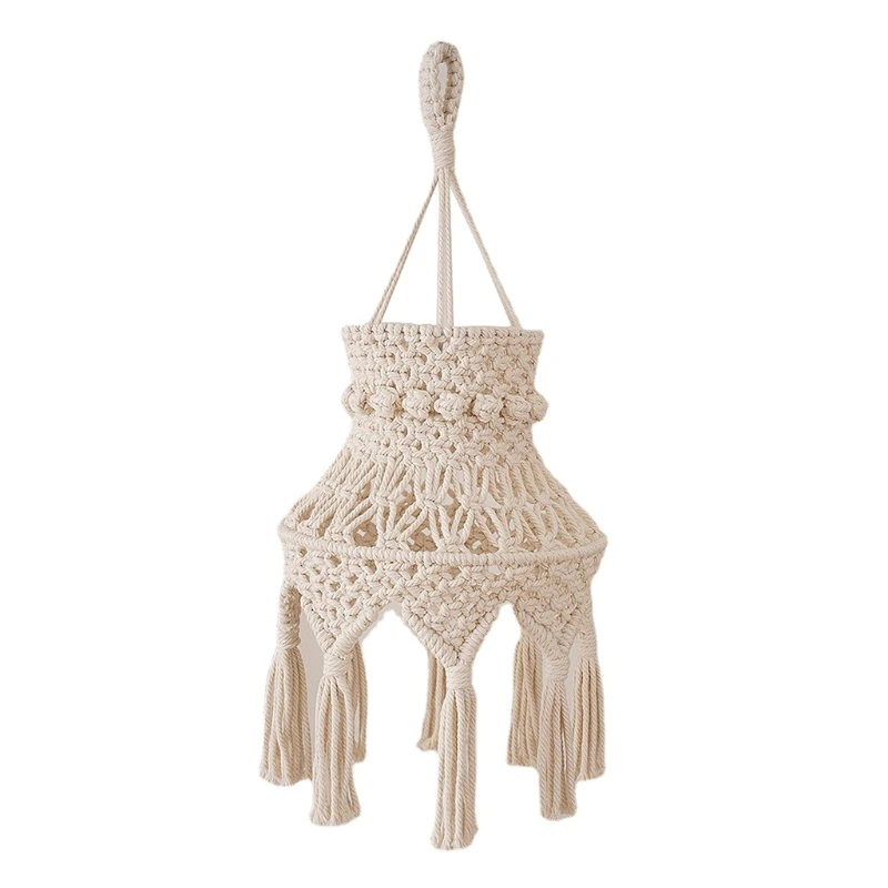 Handmade Woven Macrame Lamp Shade Boho Hanging Lampshade Light Cover Office Bedroom Living Room Nursery Dorm Room Decor
Handmade Woven Macrame Lamp Shade Boho Hanging Lampshade Light Cover Office Bedroom Living Room Nursery Dorm Room Decor