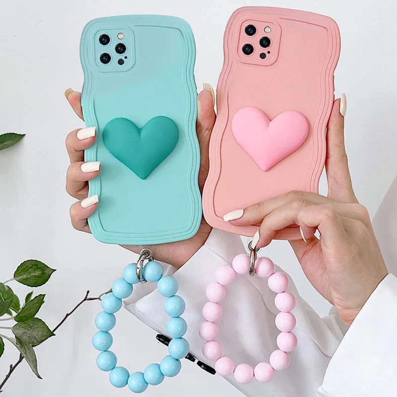 

Heart Ring Chain Wave Soft Phone Case For Xiaomi Redmi Note 7 8 9 10 11 Pro Max 11S 10S 9S 9A 9T 9C 10A 10C 12C A1 Plus A2 Cover