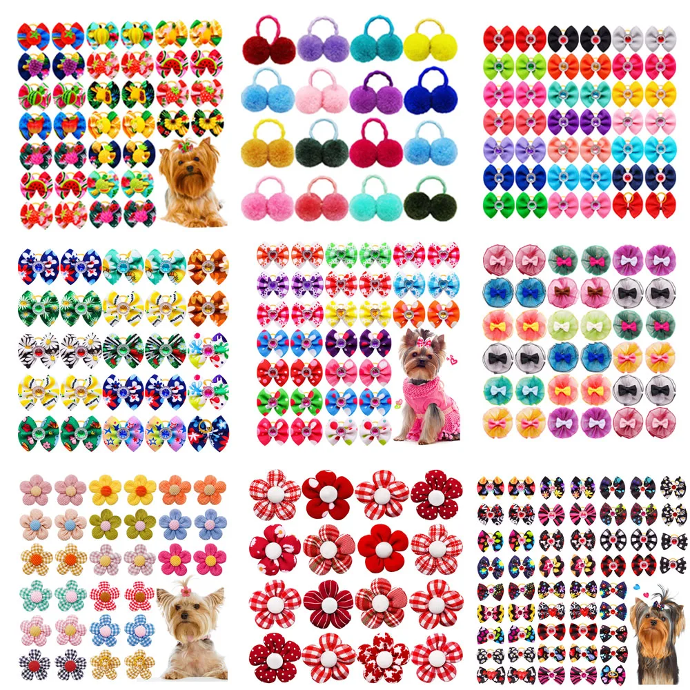 50PS Bulk Dog Bows Solid Diamond Ball Hair Bows Summer Cute Small Dog Cat Hair Accessories For Dogs Pets Grooming Accessories
50PS Bulk Dog Bows Solid Diamond Ball Hair Bows Summer Cute Small Dog Cat Hair Accessories For Dogs Pets Grooming Accessories