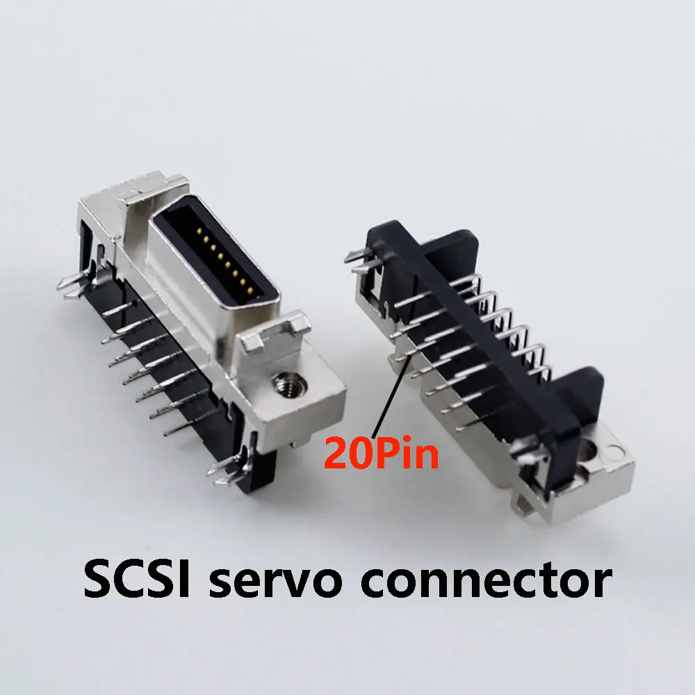 SCSI socket bent female SCSI-20Pin slot CN type bent foot solder plate female seat servo connector
SCSI socket bent female SCSI-20Pin slot CN type bent foot solder plate female seat servo connector