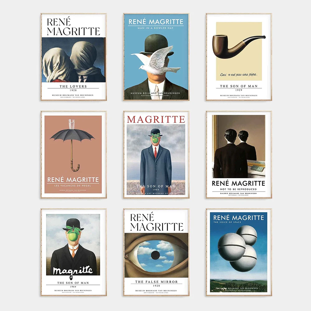 Rene Magritte Posters and Print Surrealism Canvas Painting Classic Artwork Reproduction Wall Art Picture Living Room Decoration
Rene Magritte Posters and Print Surrealism Canvas Painting Classic Artwork Reproduction Wall Art Picture Living Room Decoration