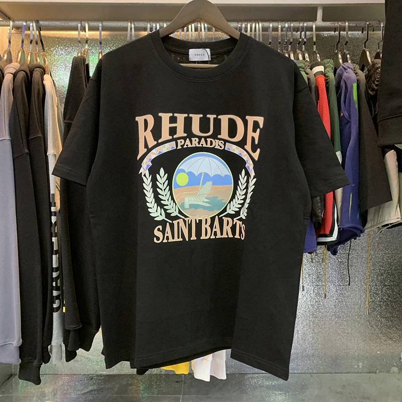 Rhude T-shirt American High Street Sunset Beach Cozy Pattern Print Casual Loose Cotton Breathable Men Women Short Sleeve T Shirt
Rhude T-shirt American High Street Sunset Beach Cozy Pattern Print Casual Loose Cotton Breathable Men Women Short Sleeve T Shirt
