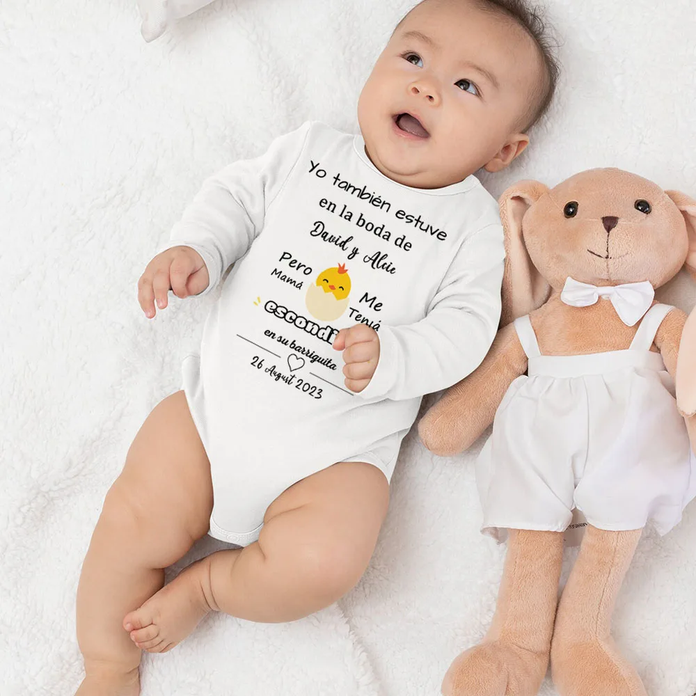 Personalised Baby Bodysuit Custom Wedding Gifts Infant Cute Baby Romper Boys Girls Clothes Toddler Jumpsuit Newbron Present
Personalised Baby Bodysuit Custom Wedding Gifts Infant Cute Baby Romper Boys Girls Clothes Toddler Jumpsuit Newbron Present