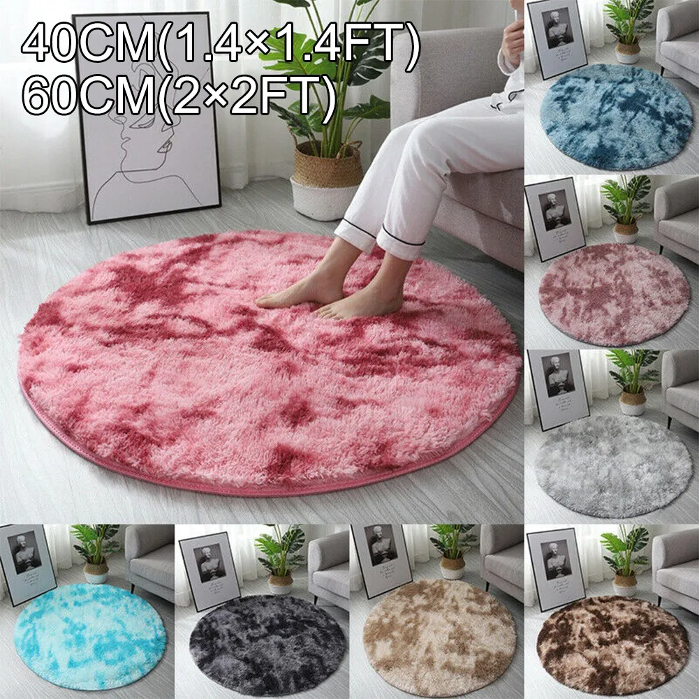 1pc Round Shaggy Rug Multi-color Optional Solid Pattern Modern Style Home Decoration Soft Soothing Rug Anti-Skid Mat 40cm 60cm
1pc Round Shaggy Rug Multi-color Optional Solid Pattern Modern Style Home Decoration Soft Soothing Rug Anti-Skid Mat 40cm 60cm