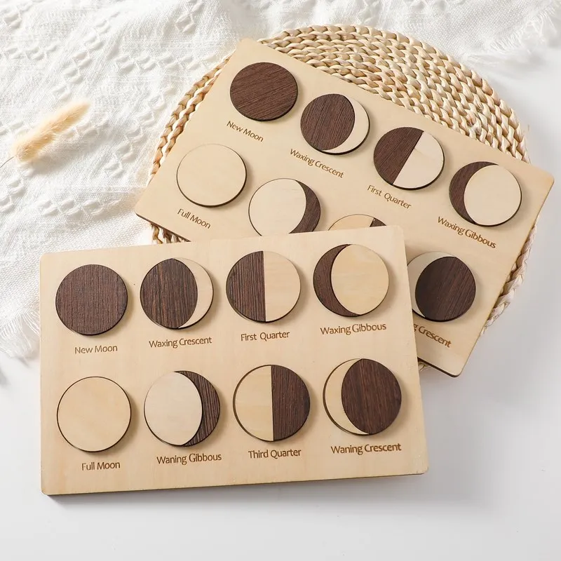 Baby Puzzle Board Montessori Lunar Phase Cognitive Puzzle Educational Toys for Children Wooden Puzzles for Children Gifts Toys
Baby Puzzle Board Montessori Lunar Phase Cognitive Puzzle Educational Toys for Children Wooden Puzzles for Children Gifts Toys