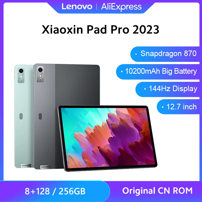 

Lenovo Xiaoxin Pad Pro 2023 12.7" Snapdragon 870 8GB 128GB/256GB LCD 144Hz Screen 10200mAh Battery Android 13 WIFI Tablet CN ROM