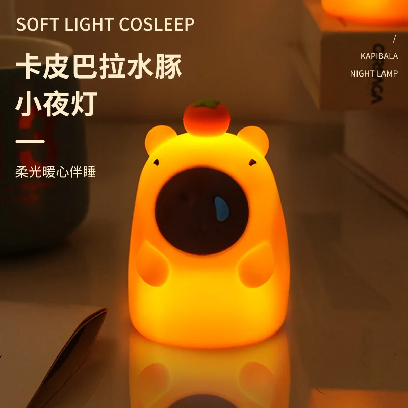 LED Night Light For Children Baby Kids soft Silicone Touch Sensor Cartoon Capybara sleeping lamp home bedroom decoration
LED Night Light For Children Baby Kids soft Silicone Touch Sensor Cartoon Capybara sleeping lamp home bedroom decoration