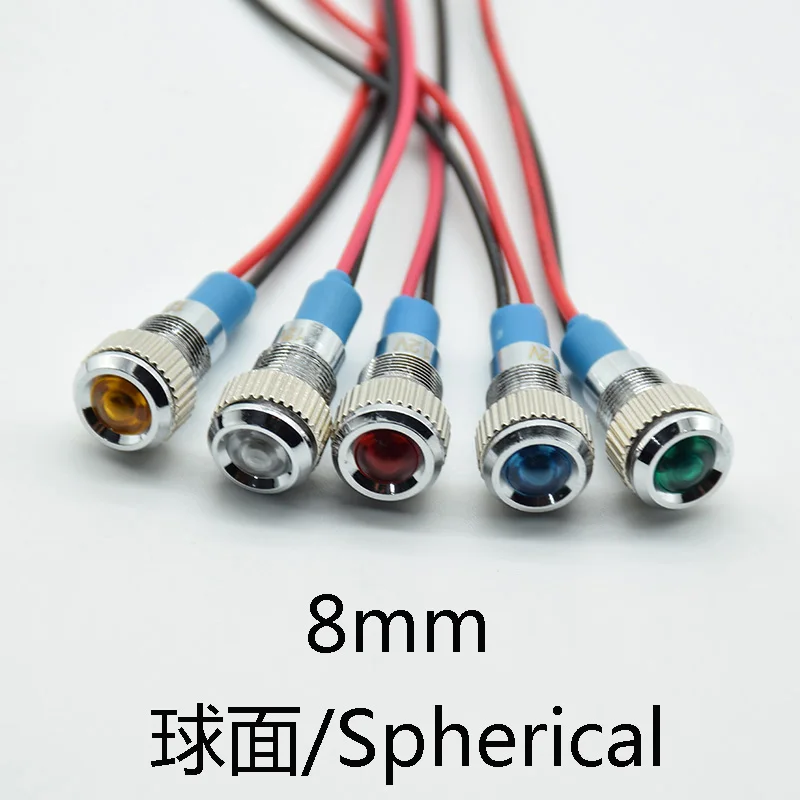 1pc 8mm Waterproof Warning LED Metal Indicator Pilot Light Signal Lamp 6V 12V 24V 220V Machine Car Boat Working PC Power green
1pc 8mm Waterproof Warning LED Metal Indicator Pilot Light Signal Lamp 6V 12V 24V 220V Machine Car Boat Working PC Power green