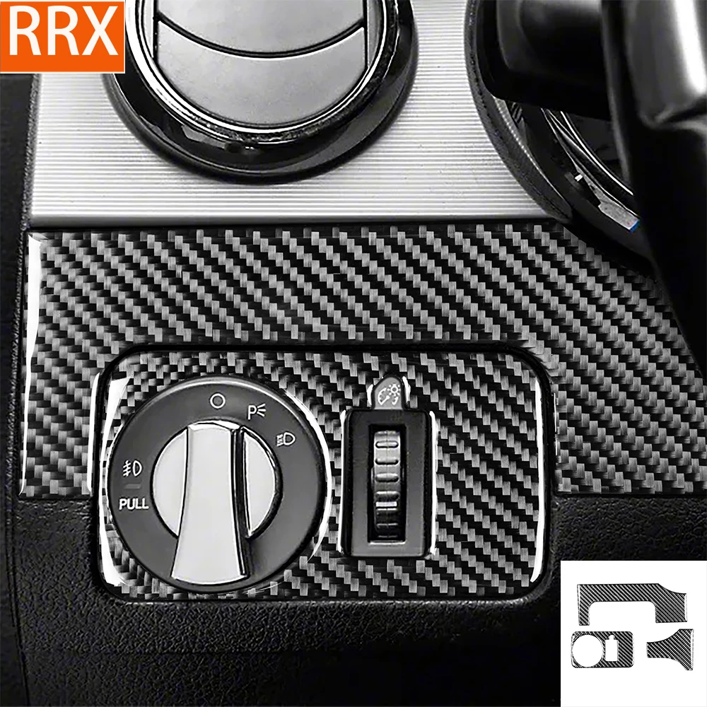 Ford Mustang GT 2005 2006 2007 2008 2009 Dashboard Headlight Switch Set Cover Real Carbon Fiber Sticker Car Interior Accessories 
Ford Mustang GT 2005 2006 2007 2008 2009 Dashboard Headlight Switch Set Cover Real Carbon Fiber Sticker Car Interior Accessories
