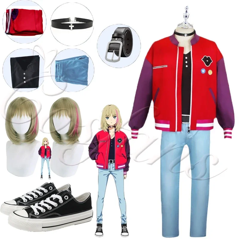 Anime WONDER EGG PRIORITY Kawai Rika Cosplay Costume Jacket Kawai Rika Wigs Shoes Red Jacket Coat Pants Belt Outfits Suits
Anime WONDER EGG PRIORITY Kawai Rika Cosplay Costume Jacket Kawai Rika Wigs Shoes Red Jacket Coat Pants Belt Outfits Suits