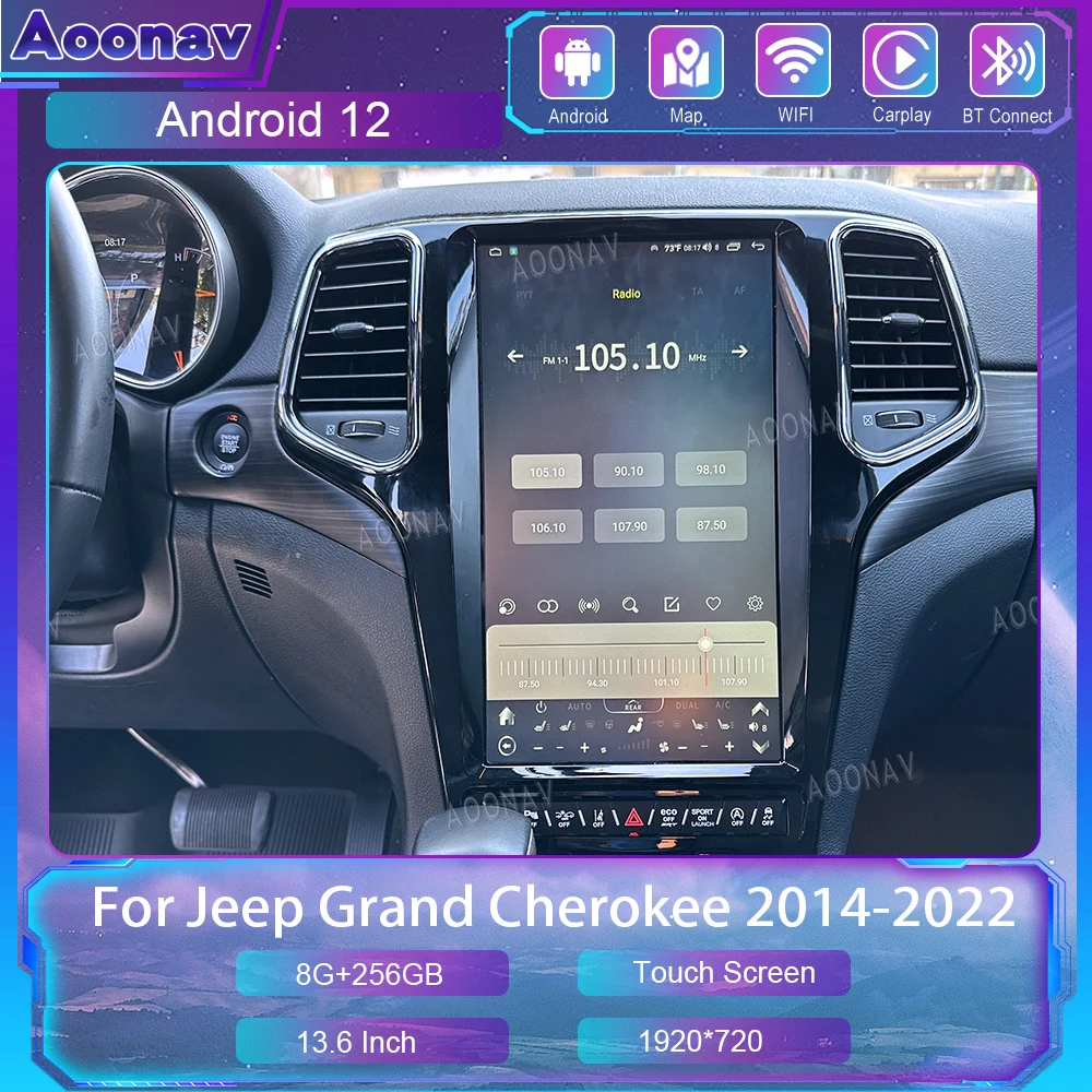 Android 12 Car Radio For Jeep Grand Cherokee 2014-2022 Tesla Screen GPS Navigation Multimedia Stereo Video Player Head Unit
Android 12 Car Radio For Jeep Grand Cherokee 2014-2022 Tesla Screen GPS Navigation Multimedia Stereo Video Player Head Unit