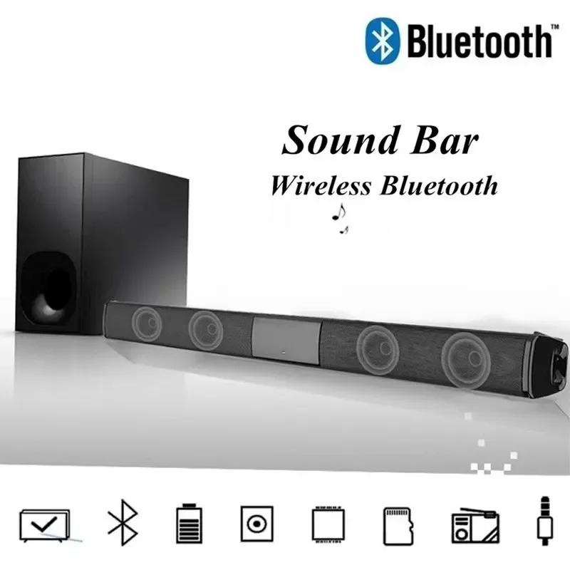 Bluetooth 3D Surround Speaker Home Theater Sound System Computer Soundbar For TV Subwoofer Wired Stereo Strong Bass
Bluetooth 3D Surround Speaker Home Theater Sound System Computer Soundbar For TV Subwoofer Wired Stereo Strong Bass