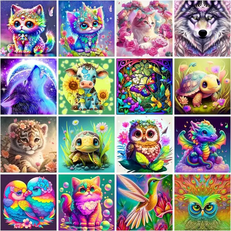 GATYZTORY Oil Painting By Number Colorful Cats Tiger Owl Aimals Drawing On Canvas Diy Coloring By Number Kit Home Decor
GATYZTORY Oil Painting By Number Colorful Cats Tiger Owl Aimals Drawing On Canvas Diy Coloring By Number Kit Home Decor