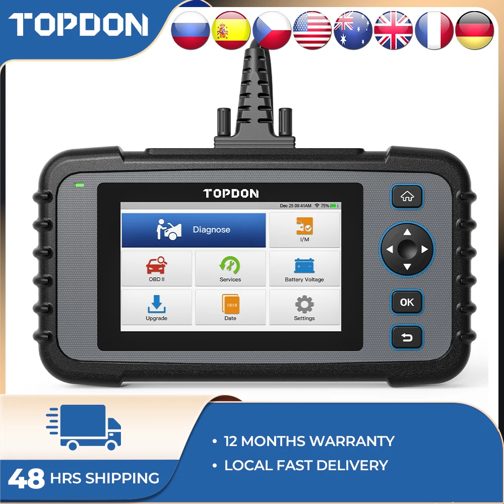 TOPDON ArtiDiag600 Automotive Car Diagnostic Tool Professional OBD2 Scanner Code Reader Auto Scan ABS SRS Engine Free Update
TOPDON ArtiDiag600 Automotive Car Diagnostic Tool Professional OBD2 Scanner Code Reader Auto Scan ABS SRS Engine Free Update