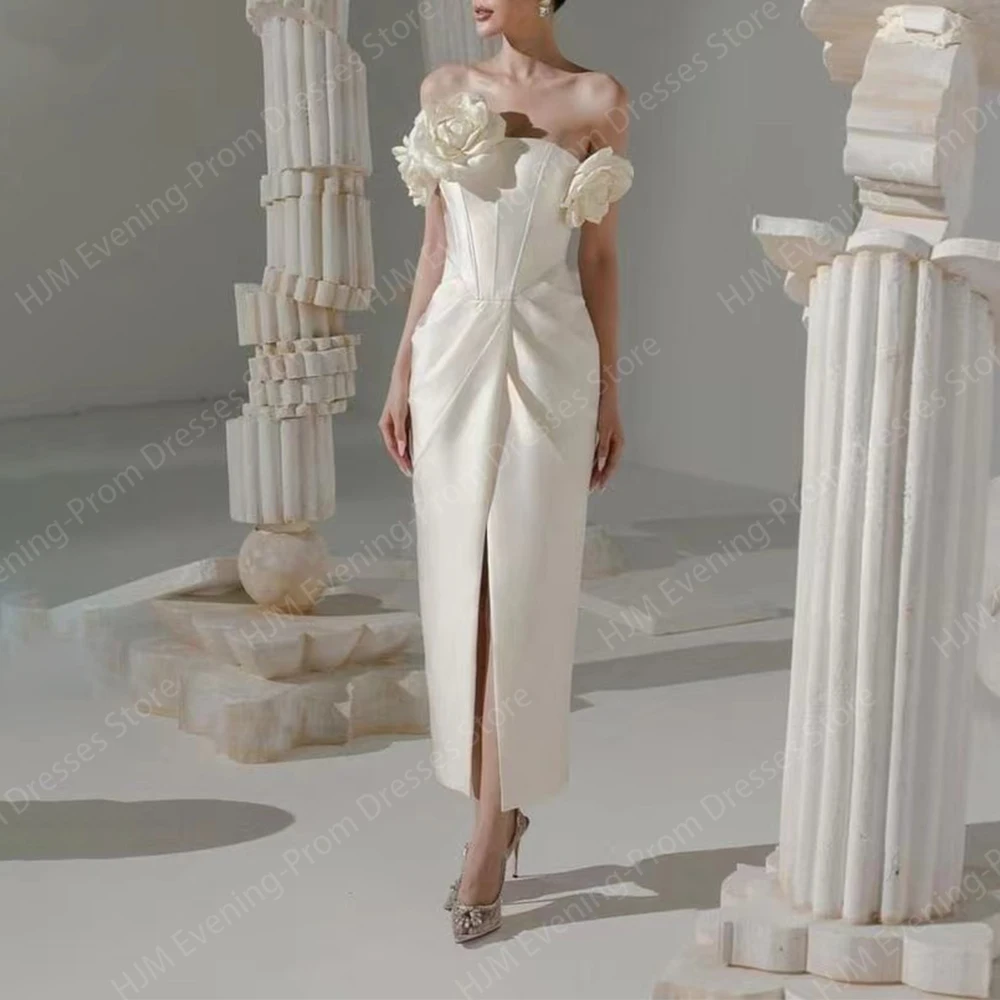 3D Flowers Short Cocktail Dress for Women Satin Sleeveless Ankle-Length Wedding Guest Party Evening Gala Dress for Women 2024
3D Flowers Short Cocktail Dress for Women Satin Sleeveless Ankle-Length Wedding Guest Party Evening Gala Dress for Women 2024