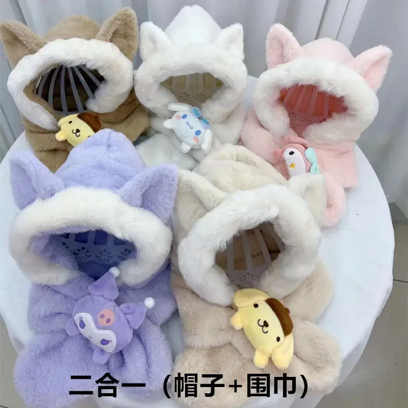 New Kawaii Cartoon Sanrios Plush Hat Kuromi My Melody Cinnamoroll Cute Anime Kids Winter Hat and Scarf Warm 2-Piece Set 2-10Year
New Kawaii Cartoon Sanrios Plush Hat Kuromi My Melody Cinnamoroll Cute Anime Kids Winter Hat and Scarf Warm 2-Piece Set 2-10Year