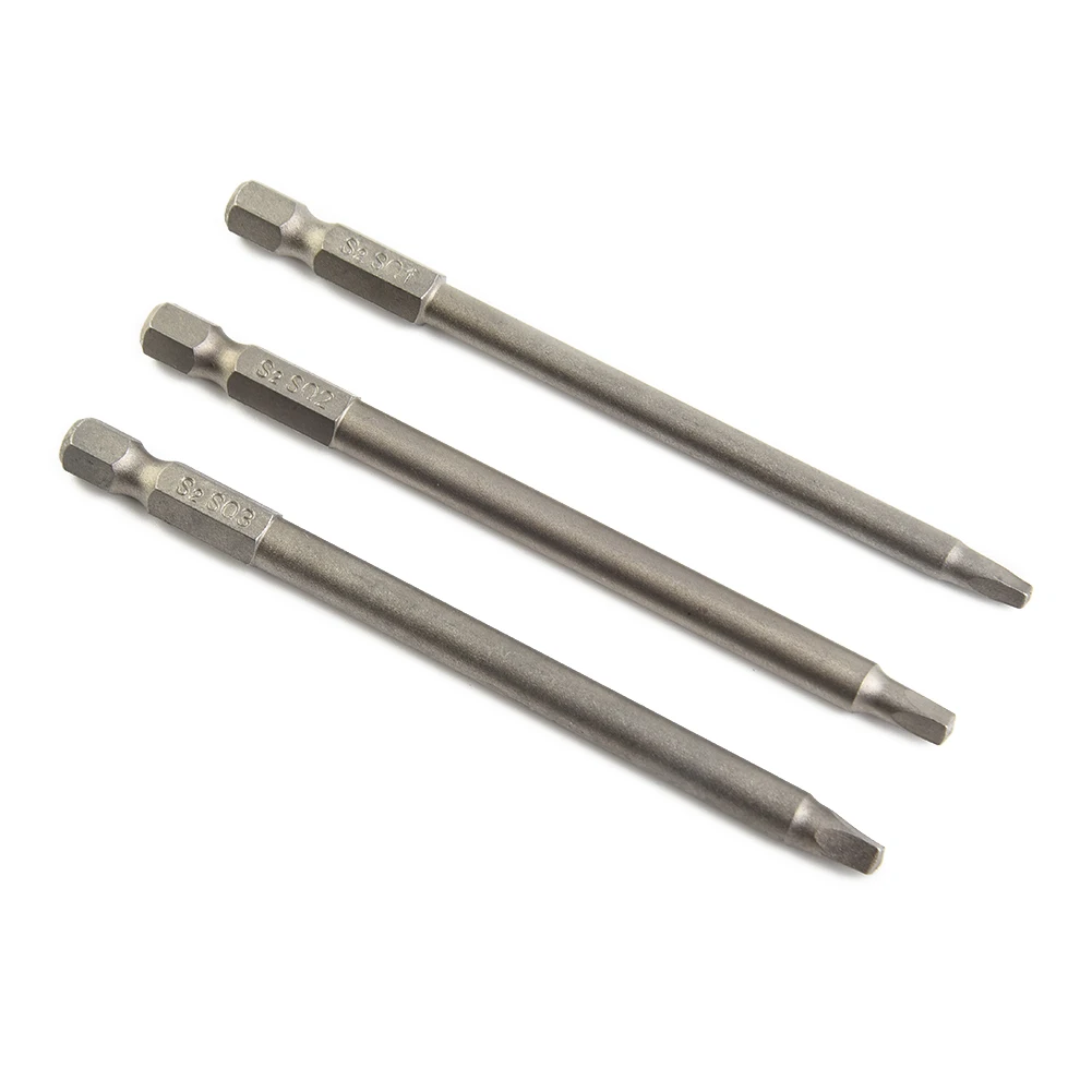 3pcs Square Driver Bit 100mm SQ1, SQ2, SQ3 Square Head Electric Screwdriver Head Screw Driver Bits For Electric Screwdriver
3pcs Square Driver Bit 100mm SQ1, SQ2, SQ3 Square Head Electric Screwdriver Head Screw Driver Bits For Electric Screwdriver