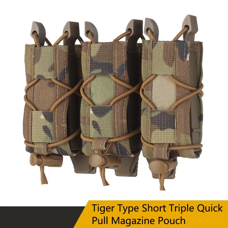 Tiger Type Short Triple Quick Pull Magazine Pouch, Widely Applicable, Expandable at Will, Adapt to MOLLE System
Tiger Type Short Triple Quick Pull Magazine Pouch, Widely Applicable, Expandable at Will, Adapt to MOLLE System