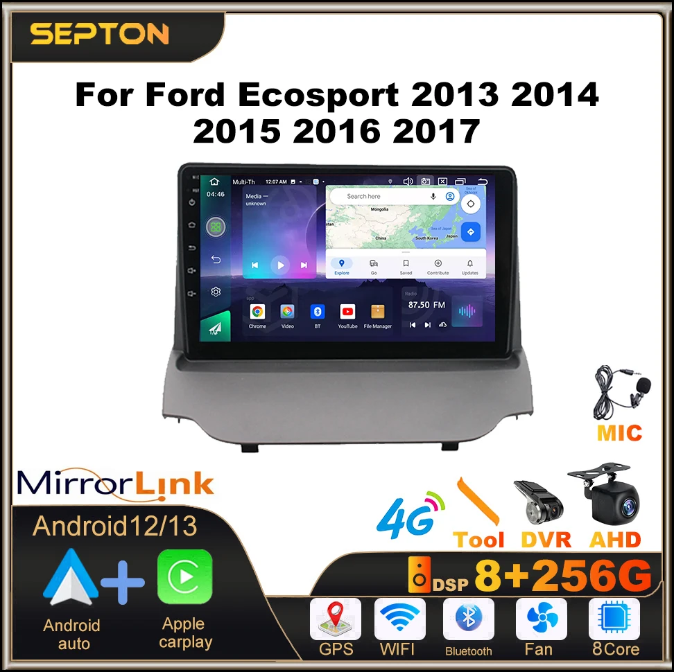 SEPTON 8+128G Android 12 Car Radio For Ford Ecosport 2013 2014 2015 2016 2017 Multimedia Video Player GPS CarPlay Head Unit 4G
SEPTON 8+128G Android 12 Car Radio For Ford Ecosport 2013 2014 2015 2016 2017 Multimedia Video Player GPS CarPlay Head Unit 4G