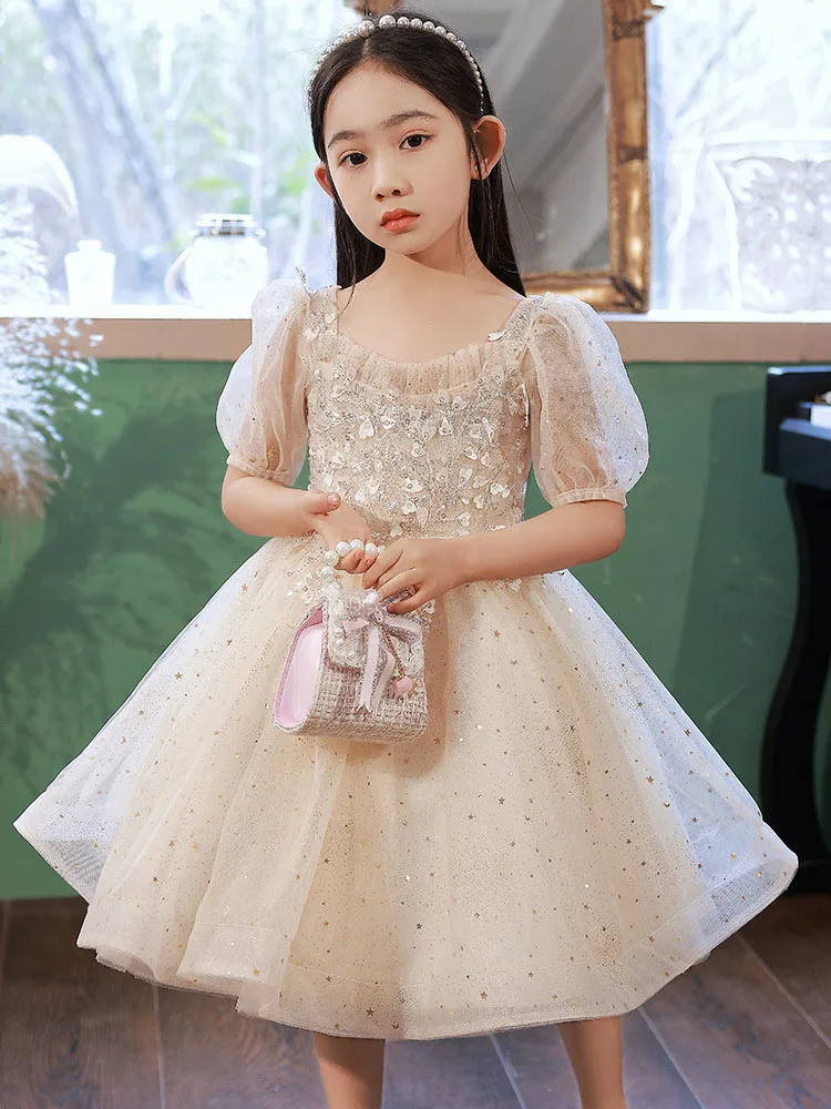 

Girls Four Seasons Dress Birthday Party Chorus Elegant Princess Style Violin Piano Catwalk Host Performance