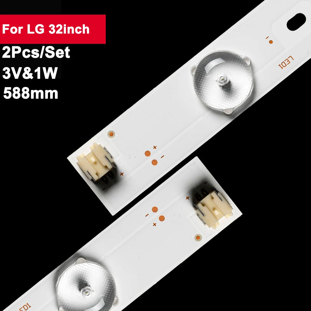 3V 588mm Tv Backlight Strip for LG 32inch SV0320AK4_Rev09_5LED_150310 SVO320AK4 2Pcs Repair of TV LED 32LF520-TA 32LF520D-TD
3V 588mm Tv Backlight Strip for LG 32inch SV0320AK4_Rev09_5LED_150310 SVO320AK4 2Pcs Repair of TV LED 32LF520-TA 32LF520D-TD