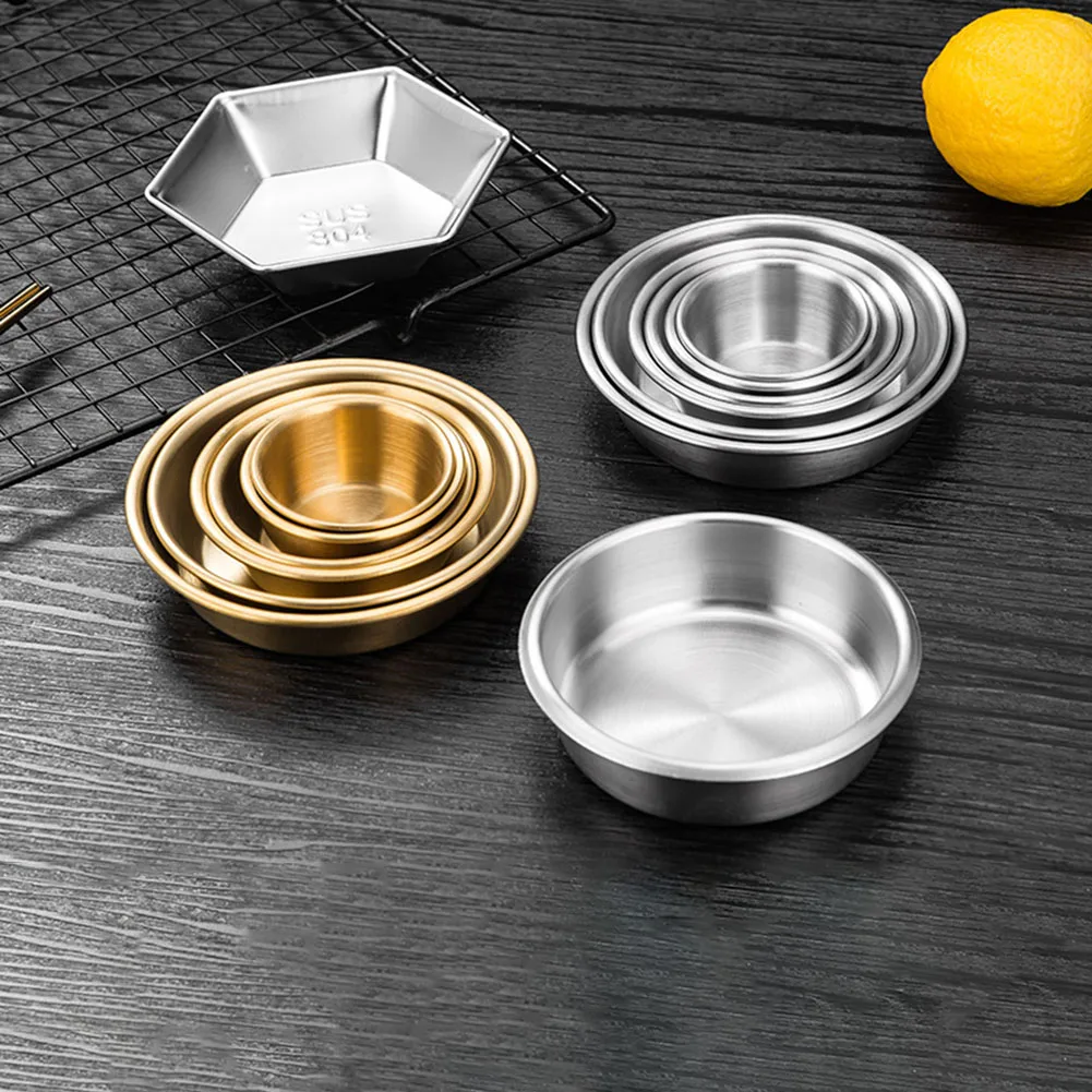 304 Stainless Steel Tableware Seasoning Plate Tableware Soy Sauce Vinegar Snack Dish Kitchen Dipping Small Bowl Seasoning Dish
304 Stainless Steel Tableware Seasoning Plate Tableware Soy Sauce Vinegar Snack Dish Kitchen Dipping Small Bowl Seasoning Dish