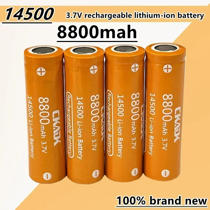 NEW 14500 Lithium Battery 3.7V 8800mAh Rechargeable Battery Solderable Nickel Sheet Battery for Flashlights LED Flashlight Toys
NEW 14500 Lithium Battery 3.7V 8800mAh Rechargeable Battery Solderable Nickel Sheet Battery for Flashlights LED Flashlight Toys