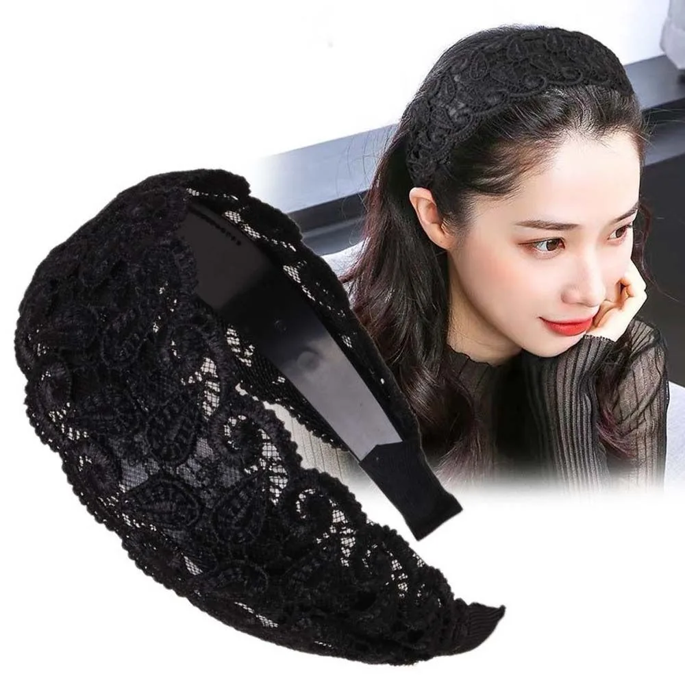 Korean New Vintage Lace Flower Hair Hoop Sweet Headband Temperament Wide Side Hairbands Girls Women Hollow Non Slip Elegant Head
Korean New Vintage Lace Flower Hair Hoop Sweet Headband Temperament Wide Side Hairbands Girls Women Hollow Non Slip Elegant Head